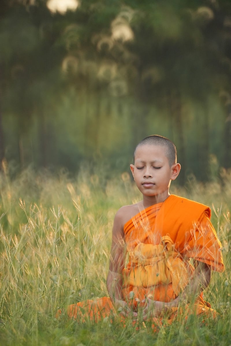 Woman meditating